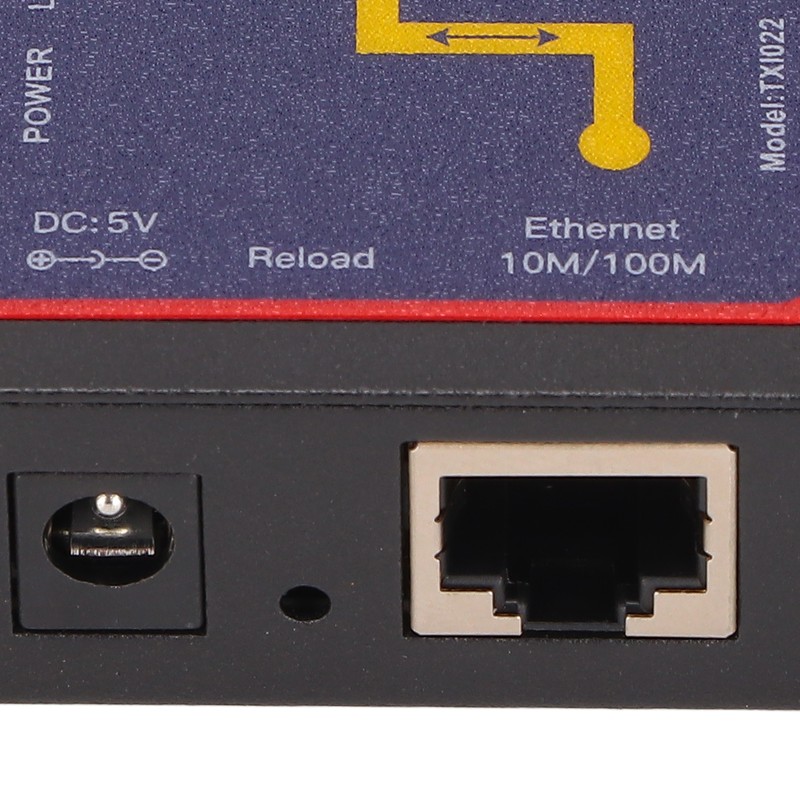 RS232 to RJ45 Converter 10/100M Data Rate 300bps to 230400bps