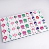 Dark Green Acrylic Mahjong Tiles American Mahjong 4-layer Engraved American