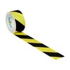 Duck 283972 Printed Duct Tape, Single Roll, Black/Yellow Stripes