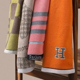 Pure cotton face towel, face towel, bathroom towel Fashion Towel Miss You (Yellow) 1 piece 2ea