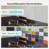 Amantech 12 Pack Acoustic Panels Self Adhesive Sound Proof Foam,
