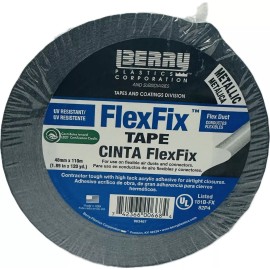 Berry Aluminum Flexible Duct Sealing Tape Class 1 1.89" x 120 Yd 181B-FX