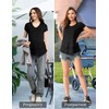 SUNNYBUY 3 Pack Hidden Nursing Tops for Breastfeeding Women Double