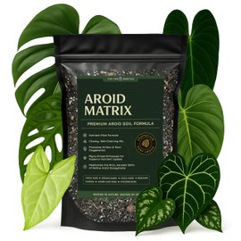 AROID Potting Mix/Premium Soil for Monstera, Philodendron, Alocasia, Anthurium – Chunky, Optimally Aerated Soil – Organic & Ready to Use – Supercharges Root and Foliage Growth (4 QTS)