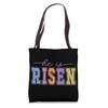 He Is Risen Inspirational Easter Quote Tote Bag
