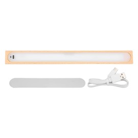 Under Cabinet Light Wooden 3000K Wireless Motion Sensor USB Rechargeable Magnetic LED Night Light Strip for Wardrobe Cabinet Cupboard