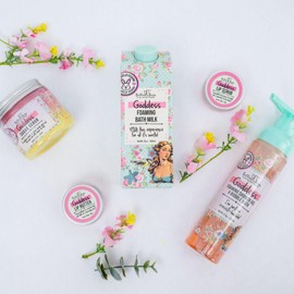 Bella & Bear Goddess Mega Bath & Body Gift Set with Foaming Shower Gel & Bubble Bath, Bath Milk, Body Scrub & Lip Scrub and Lip Butter - Gift for Women