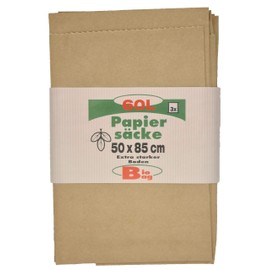 Jufol Biobag Paper Bag 60 Litres Pack of 500 x 850 mm Individually Folded Pack of 30201