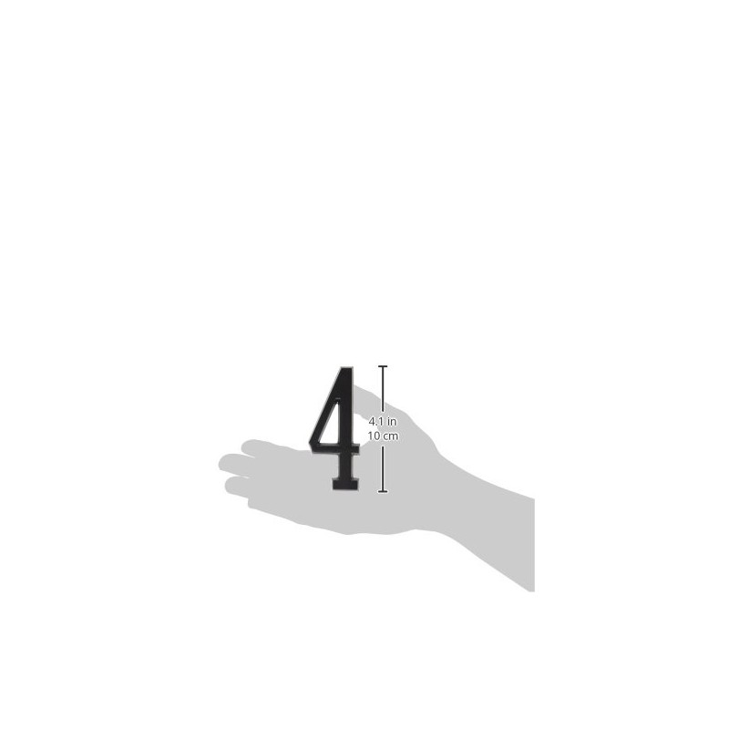 Distinctions by Hillman 843258 4-Inch Die Cast Self-Adhesive House Address