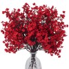 AILANDA 12 Bundles Babys Breath Artificial Flowers Red Real Touch