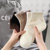 Trendy Seamless Women's Ankle Socks - Black & White Casual Sports Short Socks (Spring/Fall, One Size) Socks/Deep Ga 10ea