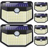HMCITY 120 LED Outdoor Solar Lights with Motion Sensor and