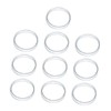 Gatuida 10pcs of Glass Petri Dishes Divided Sections High Borosilicate