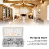 33PCS M8x1.25 Threaded Insert Assortment Kit Stainless Steel Thread Reducer