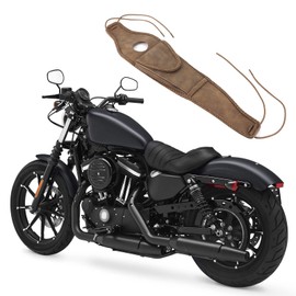 TENP Gas Oil Fuel Tank Saddle Bag, Colourfast, Wear-Resistant, Motorcycle Tank Bag, PU Leather, Gas Oil Fuel Tank Bag, Fuel Tank Bag for XL 883 1200 48 for Motorcycles (Braided Rope)