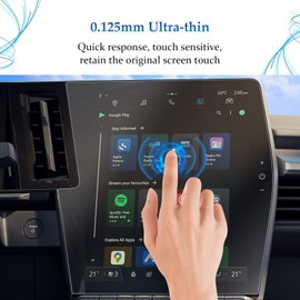 SKTU [2 Stück] Displayschutzfolie kompatibel mit Renault Megane/Austral E-Tech openR Link / 2022-2024 GPS Navigation PET Schutzfolie Displayschutz 12 Zoll