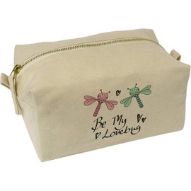 'Be My Lovebug' Canvas Wash Bag/Makeup Case (CS00043522)