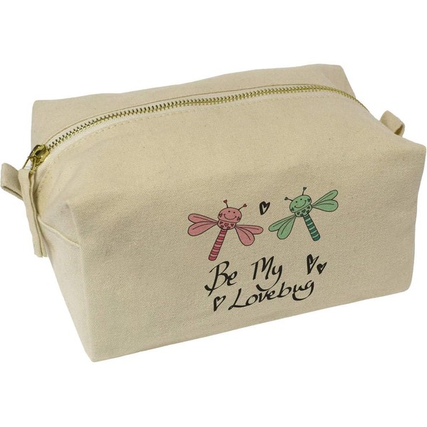 'Be My Lovebug' Canvas Wash Bag/Makeup Case (CS00043522)