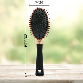 Elodyunhc Haarbürste ohne ziepen, Haarbürste oval, Allround Bürste Haare für das tägliche Haarstyling - Lange Feine Dicke, Lockige Haare, Haarbürsten für Männer & Frauen - Schwarz