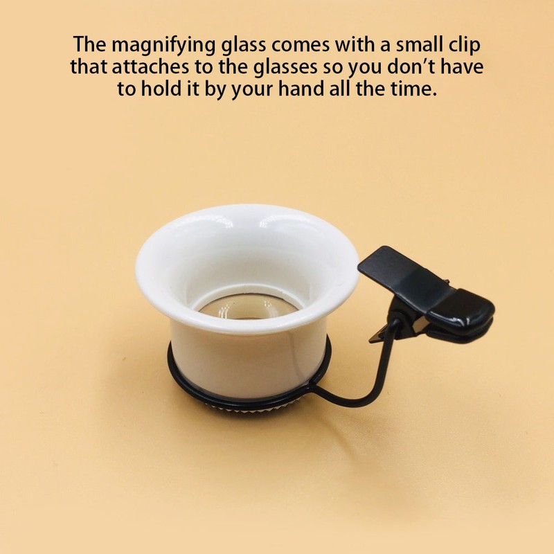 10X Clip On Watch Magnifying Glasses Repair Magnifier Loupe Jewelry