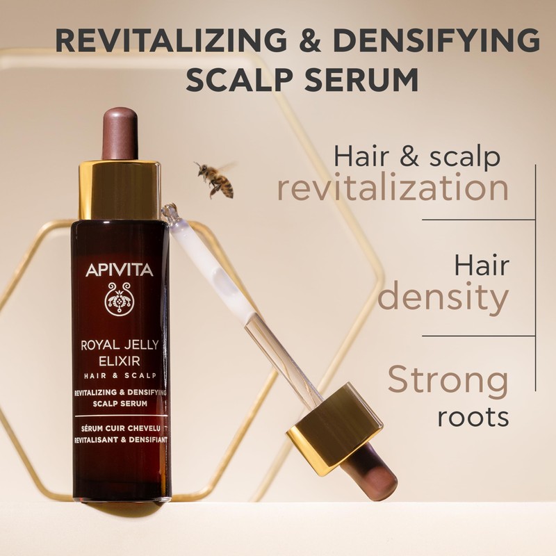 APIVITA Royal Jelly Elixir Hair Scalp Serum for Density &