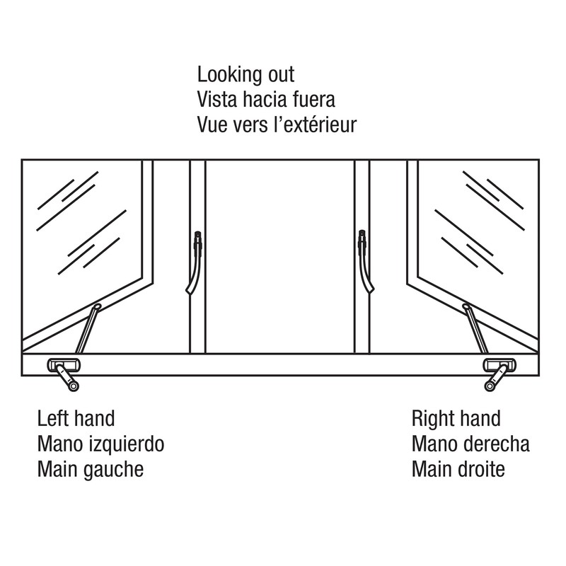 Prime-Line H 3542 Aluminum Diecast, Right Hand, Casement Window Locking