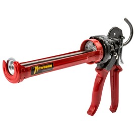 Newborn 375-XSP X-Tra Super Power Rod Revolving Frame Caulk Gun - 1/4 Gallon Cartridge Capacity | 26:1 Thrust Ratio | Alloy Handle with Comfort Grip | Heat-Treated Piston Rod & Friction Plate