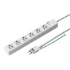 Sanwa Supply TAP-N3625N Power Strip, 3P, 6 Socks, 6.5 ft