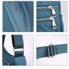 YUESITE Women's Small Shoulder Bag with Multiple Pockets, Dark Blue
