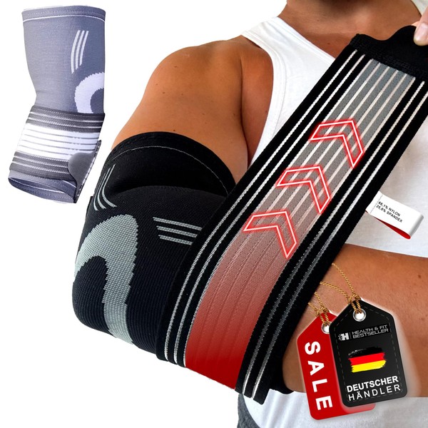 HEALTH & FIT: Elbow Sleeve for Compression with Adjustable Compression