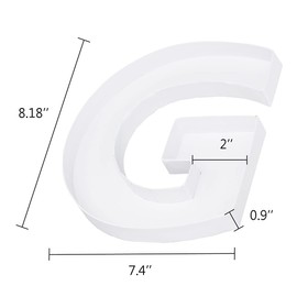 20.8cm Paper Mache Fillable Cardboard Letter Shaped Box Candy Sweet Container Birthday Treat (G)