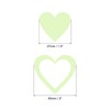 sourcing map Glow in The Dark Heart Decals Decor Green