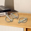 Joyangy 6-Pack Lynch Pin Clips with Ring for Hitch 3/8
