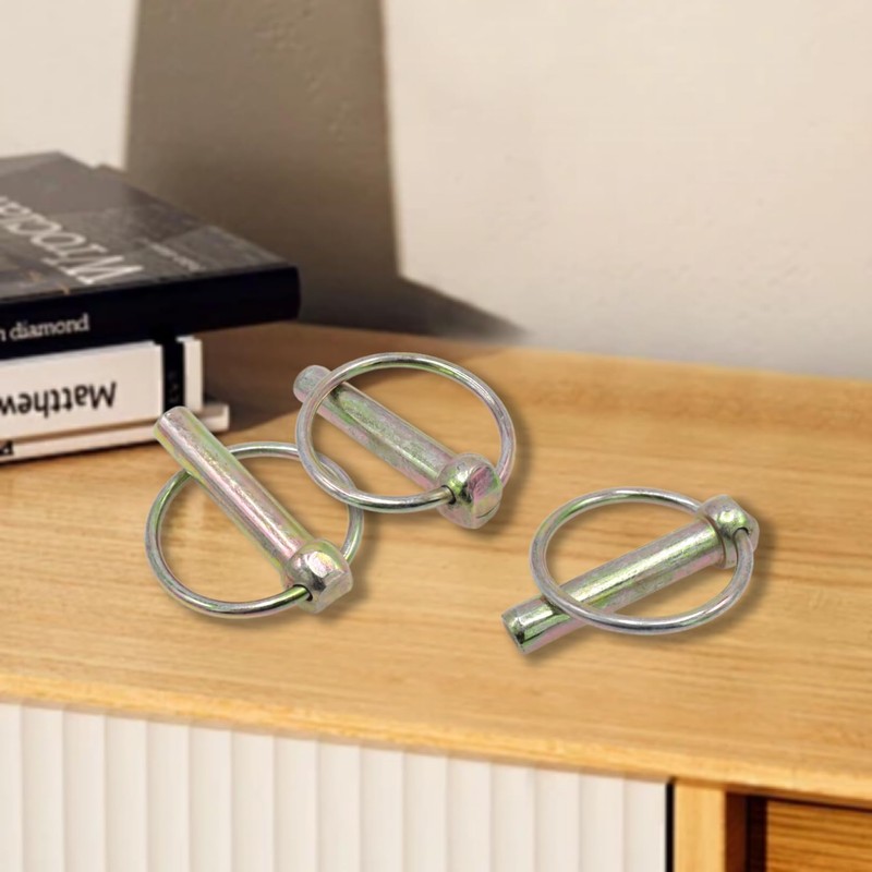 Joyangy 6-Pack Lynch Pin Clips with Ring for Hitch 3/8