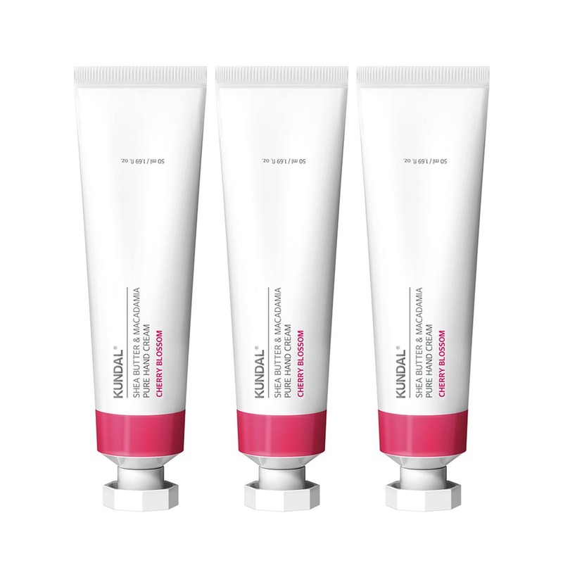 Kundal She Butter & Macadamia Pure Hand Cream 50ML 3-Pack