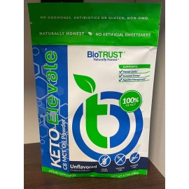 6.35oz Keto Elevate C8 MCT Oil Powder UNFLAVORED Best By 09/2024