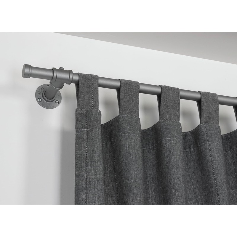 GARDINIA Industrial Home Series Wall Support for Curtain Rods with