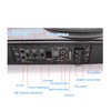 Jiawu 10 Inch 800W Slim Under Seat Powered Car Subwoofer,