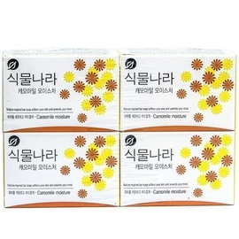 Plant Kingdom Chamomile Moisture Facial Soap 90g (4 packs) / 캐모마일 모이스처 세수 비누 90g 4입