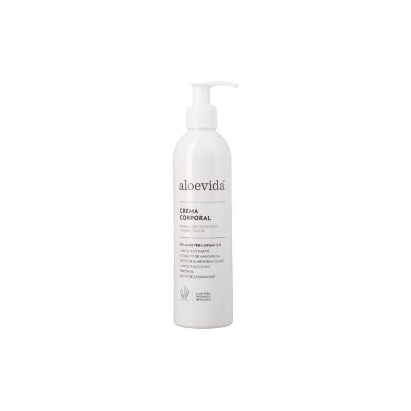 Aloevida Crema Corporal 75% Aloe vera orgánico 270 ml