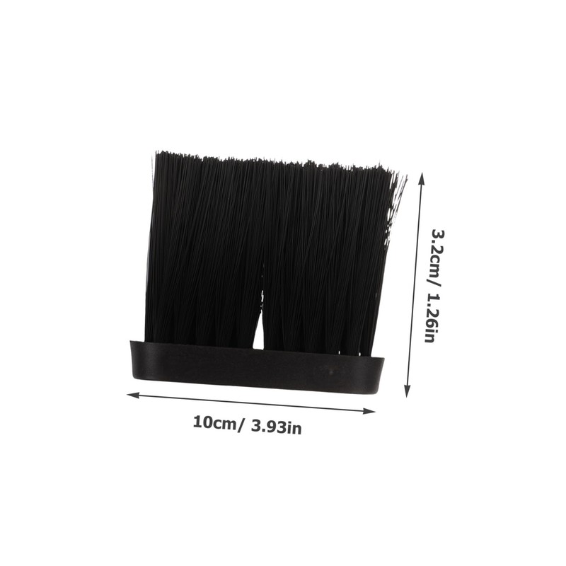 Kisangel 3sets Fireplace Brush Head Replacement Scrub Brushes for Fireplaces