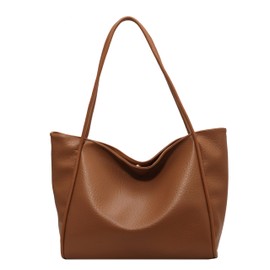 AudyKasse Tote Bag For Women, largesize Vegan Leather Weekender Bag For Women, Shopper Handbag Women.（Khaki）