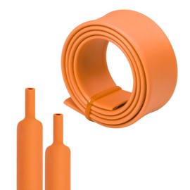 HOLED 5/8" 3:1 Heat Shrink Tubing Roll, Dual Wall Adhesive Lined Wire Shrink Wrap Tubing Insulation Sealing Waterproof Oil-Proof Anti-Friction (Orange, 16.4ft)