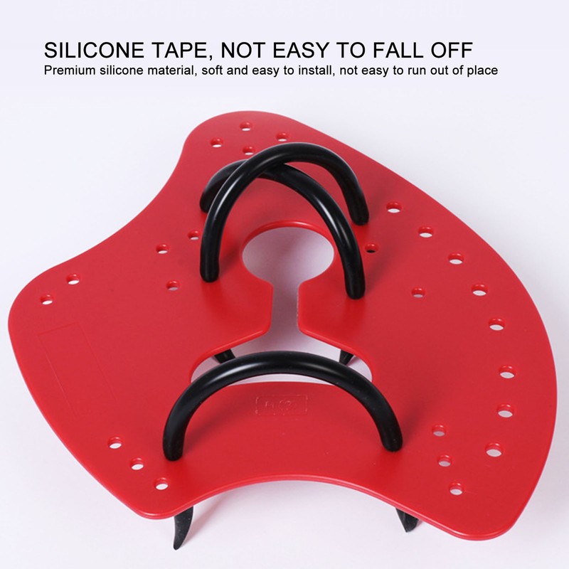 1 Pair Hand Paddles for Swim PP Silicone Adjustable Hand