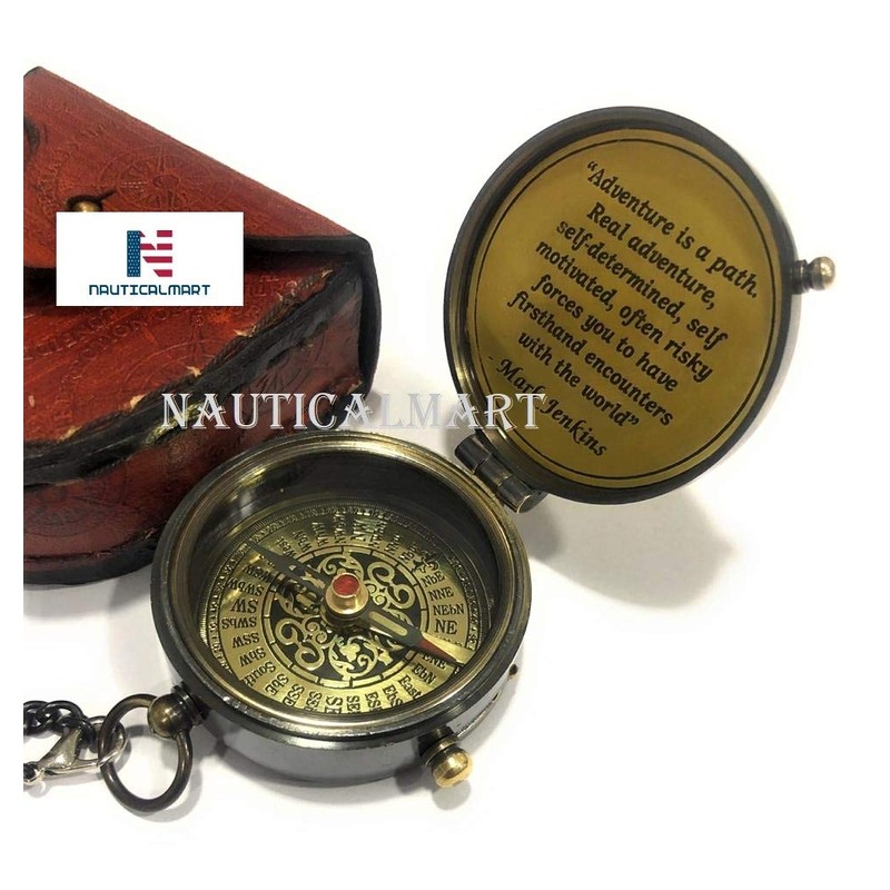 Eagle Compass Engraved Vintage Ship Functional Gift Compass Baptism