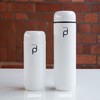 Grunwerg HCF-200W Vacuum Insulated Drinkpod Capsule Flask, Stainless Steel, White,