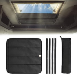 Econour RV Skylight Window Shade | RV Sunroof Shade Cover for Camper Trailers | Foldable Magnetic Sunshade for Harmful UV Rays and Heat | 3-Layered Reflective and Waterproof Material (16.25"x16.25")