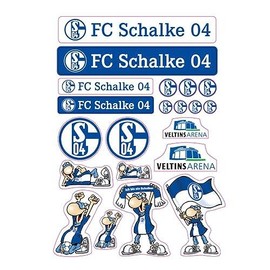 FC Schalke 04 Sticker Sheet Car Erwin Flag Scarf Signet S04