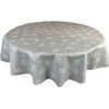 Karina Home Megan Wipe Clean Tablecloth Vinyl PVC Round (Round,
