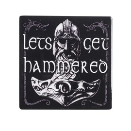 Alchemy of England Let's Get Hammered Coaster Black